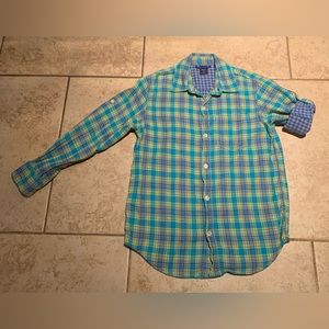 Gap Kids Flannel Convertible Button Down Shirt